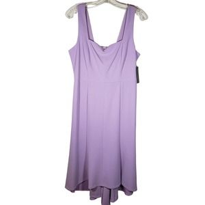 Donna Morgan Dress 12 Purple Fit Flare Sleeveless Lavender New NWT